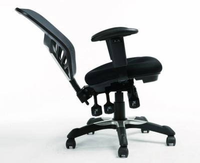 China Factory Sale Office Furniture Mid Staff Direct Rotating Mesh Office Chairs Ergonomic Back Swivel for sale