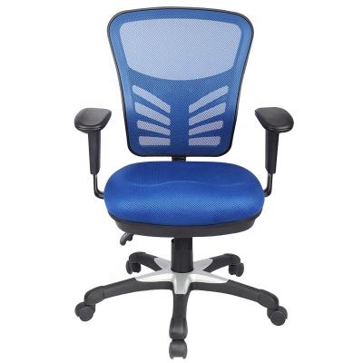 China Ergonomic (Height) Mesh High Back Executive Manager Office Chair Adjustable Blue Computer Swivel Chair for sale