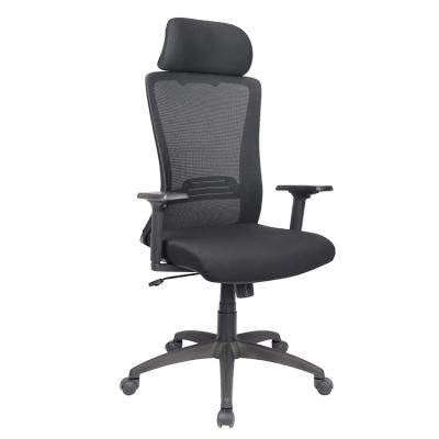 China Adjustable Rotation Manage Boss Office Chair Ergonomic Executive Mesh Chair With Headrest for sale