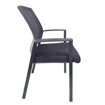 China Slipcovered Stackable Visitor Chair Conference Guest Reception Chair With Thick Cushion for sale