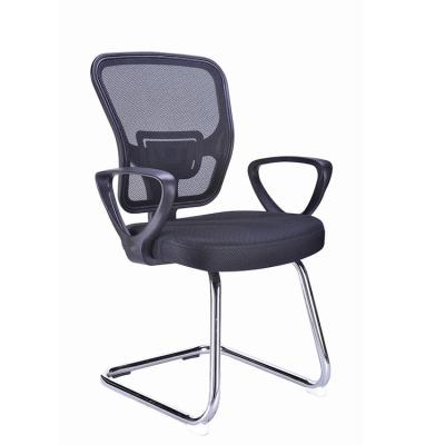 China Cooling Meeting Room Visitor Chair Black Office Reception Mesh Chair for sale