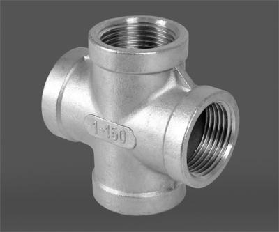 China Investment Casting ASME B16.11 SW Socket Weld Pipe Fittings Cross DN6 - DN100 for sale