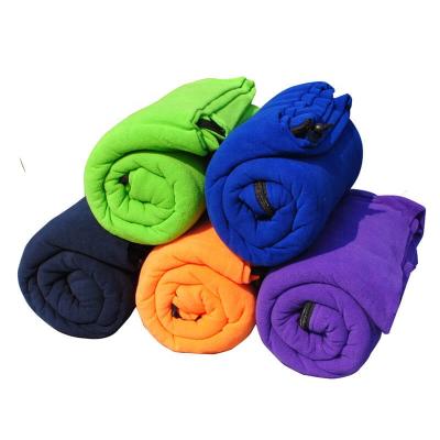 China i@home Outdoor Mini Portable Quality Fleece Foldable Travel Picnic Blanket With Zipper for sale