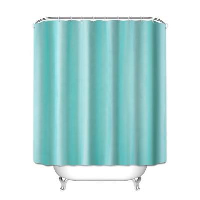 China i@home Sustainable Modern Simple Color Polyester Shower Curtain Bathroom Waterproof With Hooks for sale