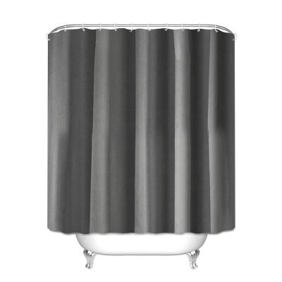 China i@home Sustainable Modern Plain Polyester Bathroom Color Customized Waterproof Shower Curtain for sale