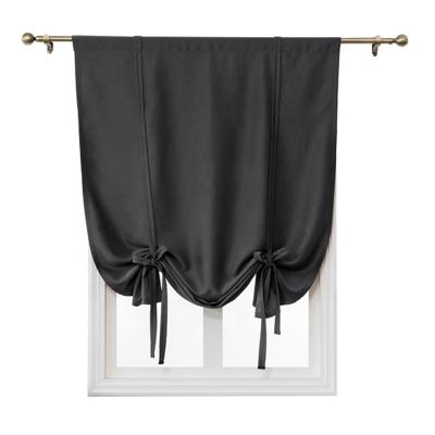 China i@home Matte Home Roman Curtain Modern Simple High Sides Eco-Friendly Solid Color Doubles for sale