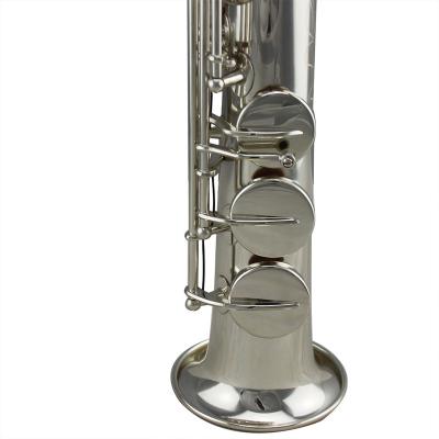 China Nickel Plated Popular Grade Straight Soprano Saxophone for sale