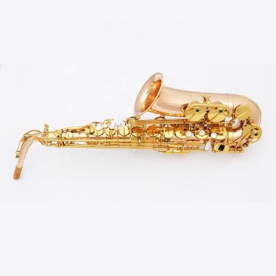 China NC AS2008 Alto Saxophone Phosphor Copper Body TIDE Music Hard Rubber EB Phosphor Copper Body Gold Lacquer Keys High Grade EB; SHN Phosphor Copper Body Gold Lacquer Keys for sale