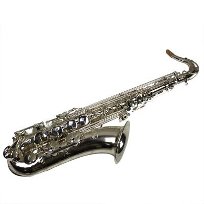 China Silver Plated Dotted Tenor Saxophone (Silver Sand Plated) in Bakelite TS3000C Sale Tide Music SBA Silver Plated Brass Type NC; SHN's BB for sale