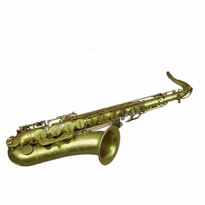 China Professional unlacquered TIDE music B unlacquered flat tenor saxophone yellow brass bare brass available NC; NHS for sale