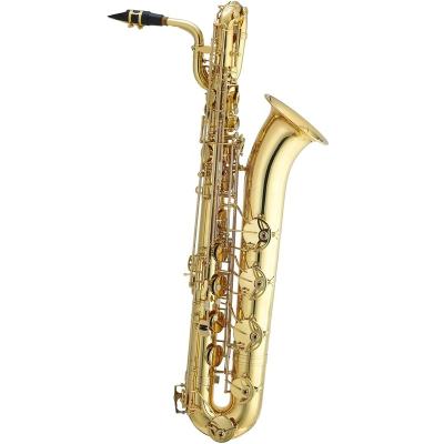 China High Grade Gold Lacquer Tone Eb Gold Lacquer Baritone Saxophone for sale