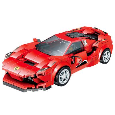 China DIY TOY Sports Technic Plastic Super Car Assembles Building Block Cars Vehicle Blocks Quickly and Model Creation Toy Makers for sale