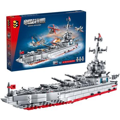 China DIY TOY 810pcs Model Toy Golden Supplier Plastic Imperial Battleship Bricks Toys For Children for sale