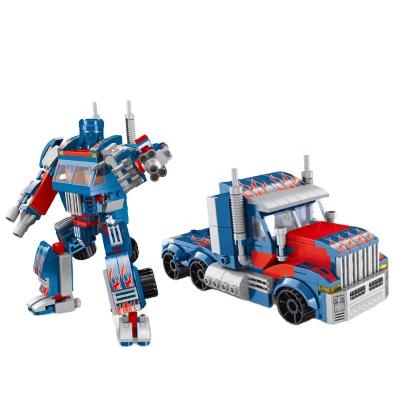 China DIY TOY Good Price Toys 299 Pcs 2 In 1 Mobile Transformation Figure Robot Building Block Toys For Children for sale