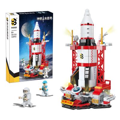 China 319pcs DIY Toy 319pcs DIY Rocket Kid's Building Block Toy Modern Aerospace Block Design Plastic Building Block Toy for sale