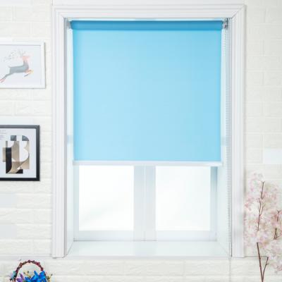 China Easy installation solid color preferential translucent roller blinds, manual roller blinds for sale