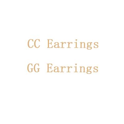 China Designer Earrings Necklace Popular CLASSIC Diamond Cc Earring Stud Famous Brands for sale