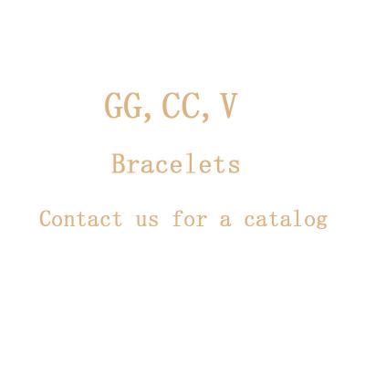 China Fashion originality double G C luxury letter necklace and bracelet famous brands charms cc bead stainless steel gold plated bracelet designer for sale