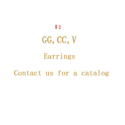 China CLASSIC Trendy Ladies Diamond Earrings Big Cc Earrings For Women Party for sale