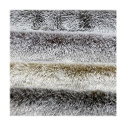 China Fashion Auto Multi Colors Upholstery Faux Rabbit Fur Bleaching Dichromatic Craft Rabbit Fur 15mm Faux Rabbit Fur Fabric For Shoe Garment Bag for sale