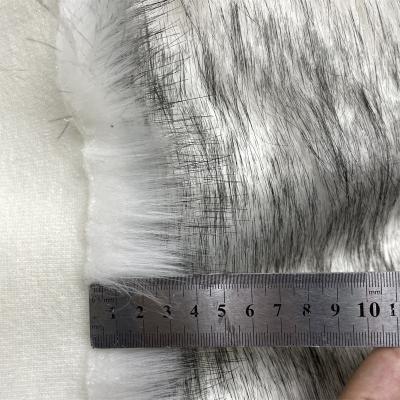 China Wholesale Multicolor Luxury Faux Fox Fur Fabric Auto Upholstery Printing 60mm Solid Plush Style Long for sale