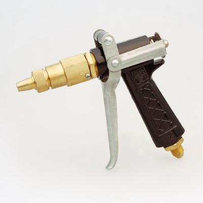 China Solid brass construction for long lasting durability high pressure power water jet agricultural gun for sale