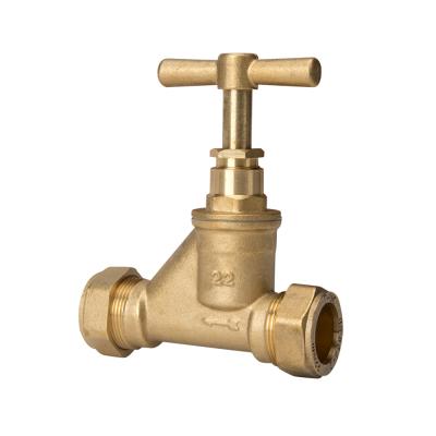 China High Pressure Brass Long Life Two Way Water Faucet 2 Way Valve for sale