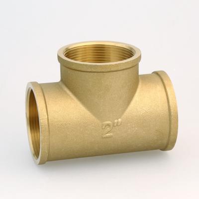 China HENGXIN Brass Factory Tee F/F/F Brass Pipe Fitting for sale