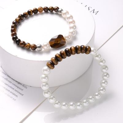 China New Design Natural Pearl Bracelet Fashionable Unique Jade Bracelet Wholesale Natural Stone Bracelets Jewelry Women for sale