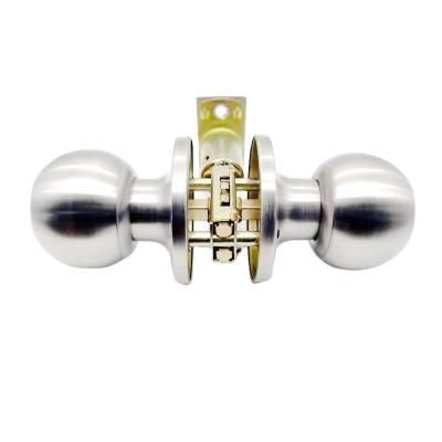 China Bathroom Residential Bedroom Privacy Entry Knob Interior Safe Tubular Cylindrical Door Lock 607SS for sale