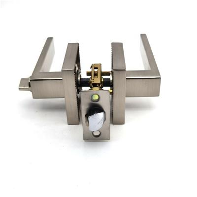 China Heavy Duty Zinc alloy high-end Exterior Door and Front Door Entrance Privacy Passage Lever Satin Nickel Finish Door Lock Handle 702# for sale