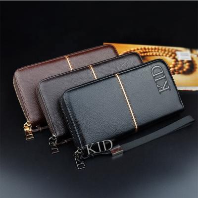 China ISO LVMH Factory Wholesale Fashionable Luxury Genuine Leather Triple Wallet Women Purse Ladies Wallet BSCI Card Holder for sale