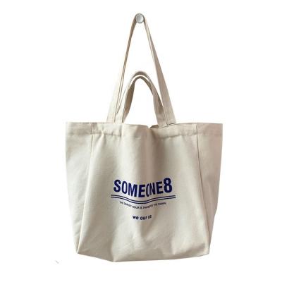 China BSCI ISO LVMH Factory Cotton Handled Eco-friendly Recycled Bag For Shopping With Embroidered Logo Tote Fabric Shopping Bag Tote Bag for sale