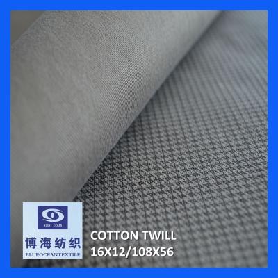 China Anti-Static Cotton Twill Fabric 16x12 108x56 for sale