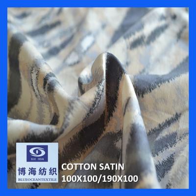 China 100 cotton sateen sheet anti-static fabrics for sale