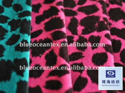 China Anti-Static Cotton Velveteen Fabric With Leopard Print Leopard Print Velveteen Fabric Factory In Huzhou City, Zhejiang, China for sale