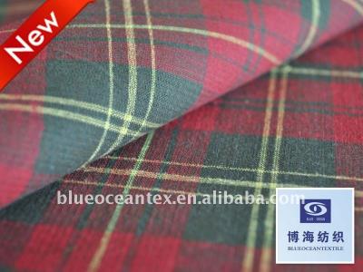 China Scotland Wind Cotton Linen Fabric Anti-Static 100% Yarn Dyed Shirting Linen Fabric for sale