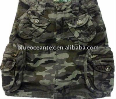 China Anti-Static Camouflage Cotton Linen Textile Cotton Duck Pants Fabric Cotton Canvas Skirt Fabric 20x20/100x50 for sale