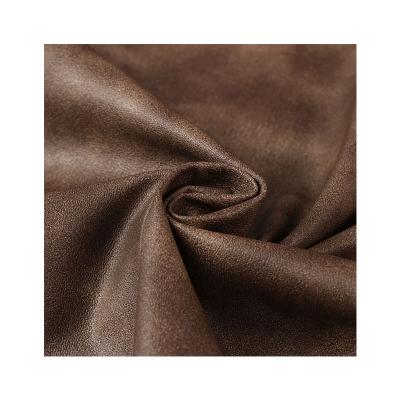 China Inch 255gsm 55 0.5MM Marimekko Real Elastic Popular Stretch Vegan Polyester Coupling Leather Reverse Fabric For Women Jacket for sale