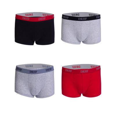 China High Quality Cheap Anti-static Warehouse Design Boxer Men's Solid Angle Men's Underwear Comfortable U Flat Backrest Men's Boxer for sale