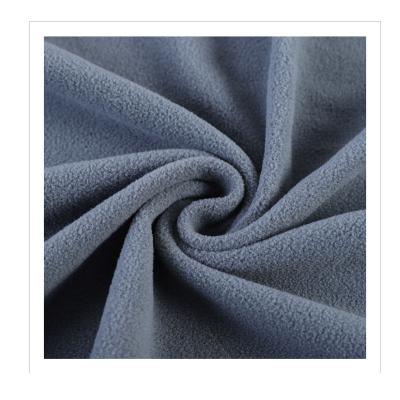 China 100% polyester fabric cheap micro double brushed memory double side polyester fleece fabric for garment cover for sale