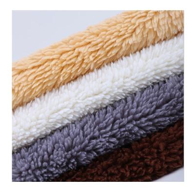 China Factory Direct Sale100 Polyester Microfiber Plush Shu Velveteen Fabric Single Side Plush Style Fabric Anti-Static For Home Textiles Cover for sale