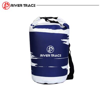 China Outdoor Camping Hiking Rolling Office 20L500D Polyester Tarpaulin Polyester Wholesale Waterproof Floating Ocean Pack Dry Bag For Boating Hiking Camping Swimming for sale