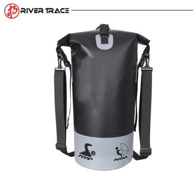 China Outdoor Camping Hiking Outdoor Sport 30Liter Waterproof Barrel Traveling Dry Bag With Two Straps Hiking Camping for sale