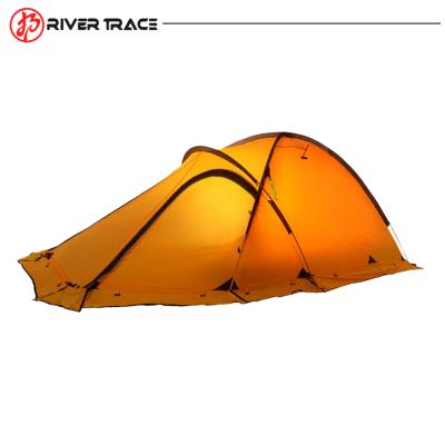 China Factory wholesale outdoor snow field nail 1-2 person stormproof rain travel mountaineering camping tent lightweight four season waterproof for sale