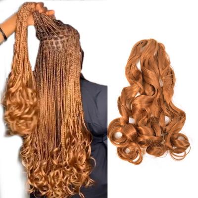 China Synthetic Hair Curls Loose Wavy Synthetic Braiding Hair Curl French Curls Hair Braiding Hair Extensions Yaki Spiral Silk Band for sale