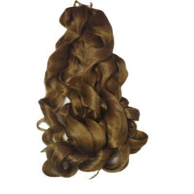 China High Quality With Low Price 20Inch 75g Loose Wave Spiral Curls Synthetic Crochet Braids Hair Extensions Pre Stretch Braiding Hair For Black Women Hair for sale