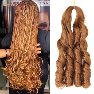 China High quality with low price 20 inch loose wave crochet hair extensions for black women spiral curl hair bulk wavy deep hair crochet braids wig for sale