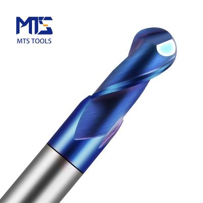 China CNC Process 2F Ball Noses End Mill Cutting Tools Cutter Tungsten Carbide For Cobalt Cast Coper Steel Material for sale