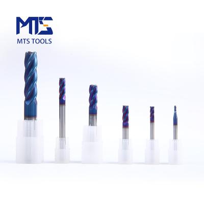 China Hot Sales Carbide 4 Flute Milling Cutters Radius End Mills CNC Corner Mill Machine for sale